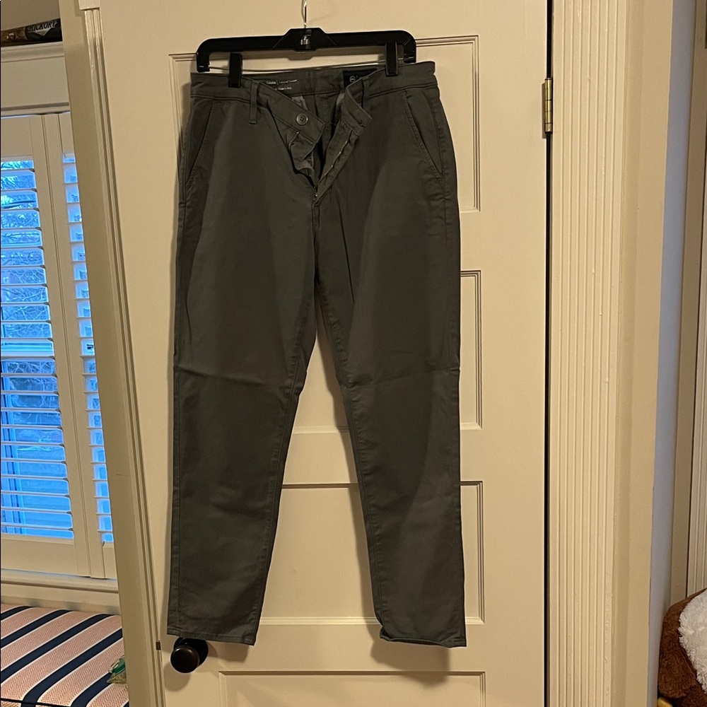 AG Adriano Goldschmied “Caden tailored trousers” Charcoal Chinos